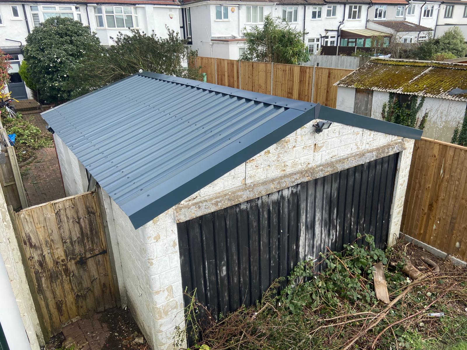 Replacement garage roof